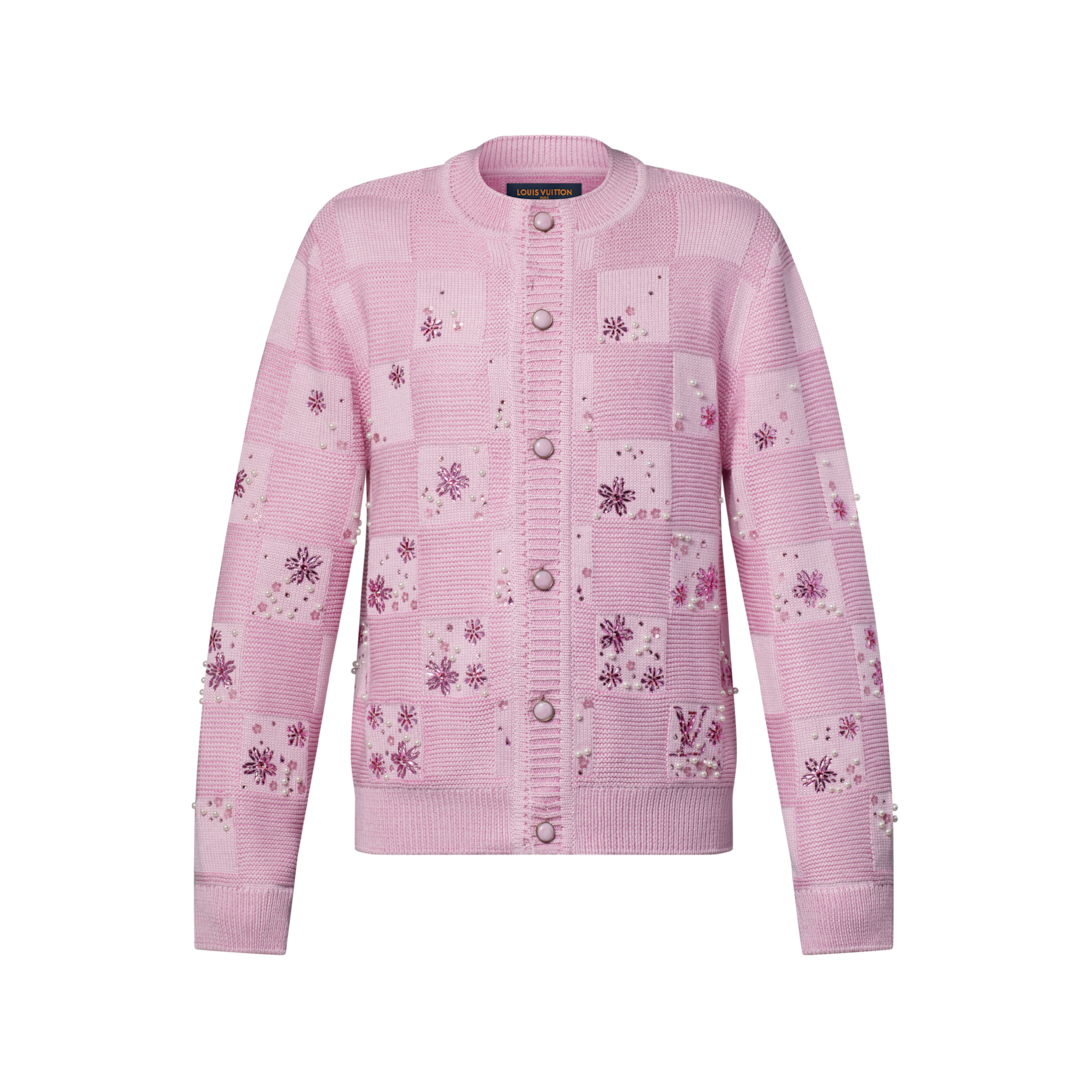 Damier Embroidered Cardigan - Men - Ready-to-Wear | LOUIS VUITTON ®